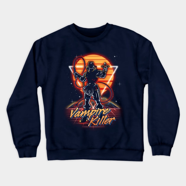 Retro Vampire Killer Crewneck Sweatshirt by Olipop